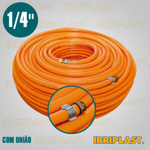 Mangueira Agrícola 750 Psi 1/4 Com União - 50 mts - 100 mts